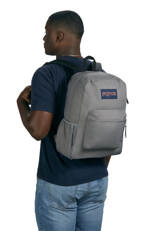 MOCHILA JANSPORT CROSS TOWN GRAPHITE GREY