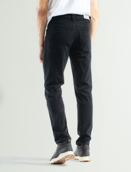 Pantalon de Pana Clasico Velvet Largo 32 Negro