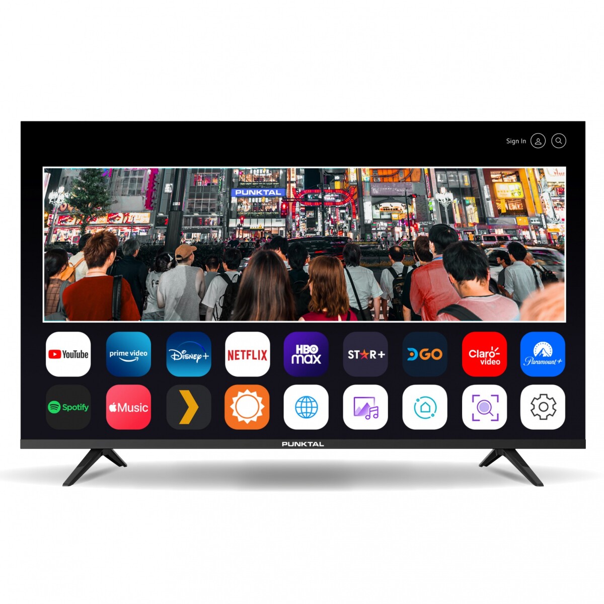 Tv Led 55" Smart 4K sin Marco Punktal PK-55WEB - 001 