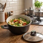 CACEROLA AVOCADO AMERCOOK • 3,5L • 24cm CACEROLA AVOCADO AMERCOOK • 3,5L • 24cm