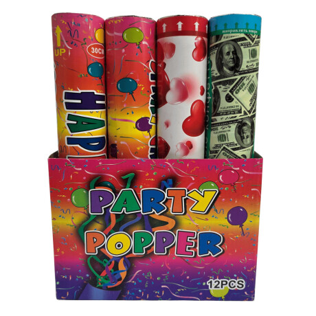 Set N53 Cañon Lanza Papelitos Confeti X12 Fiesta Set N53 Cañon Lanza Papelitos Confeti X12 Fiesta