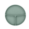 Plato con divisiones y ventosa Kikkaboo Verde