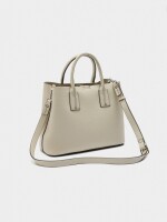 Bolso Tote Con Textura crudo