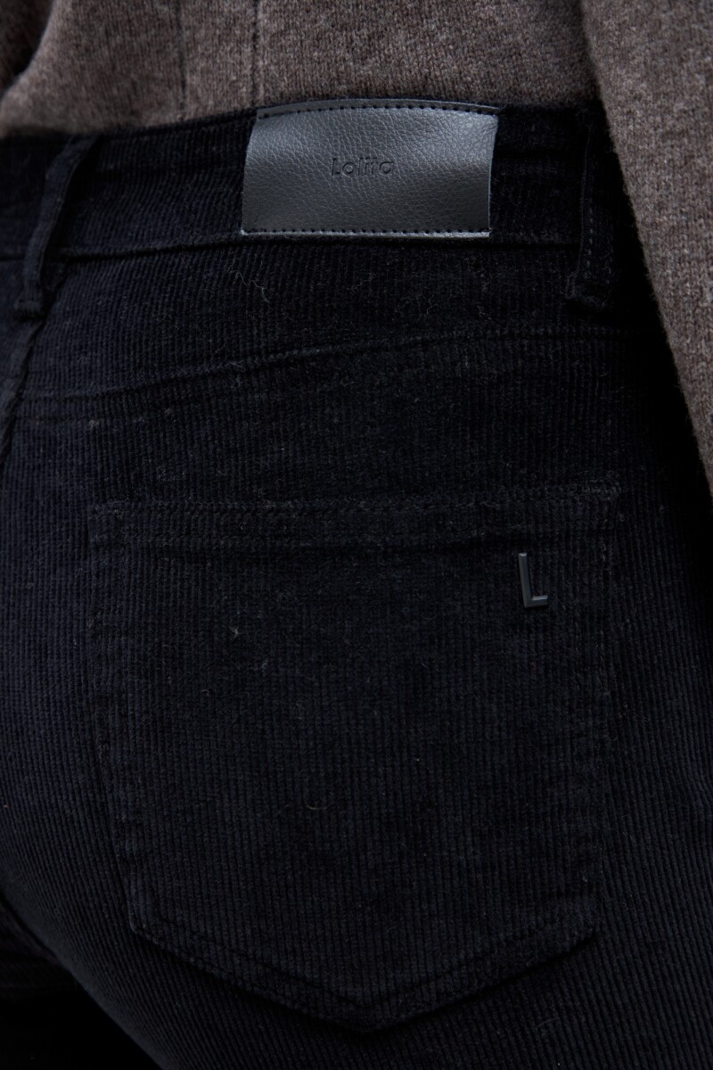 Pantalón Donna de pana negro