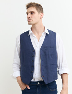 470638 CHALECO HARRINGTON LABEL Azul