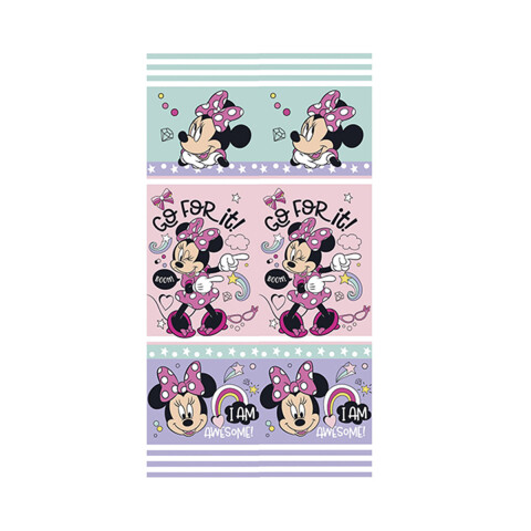 Acolchado Infantil 1 Plaza 100% Microfibra Minnie Lila