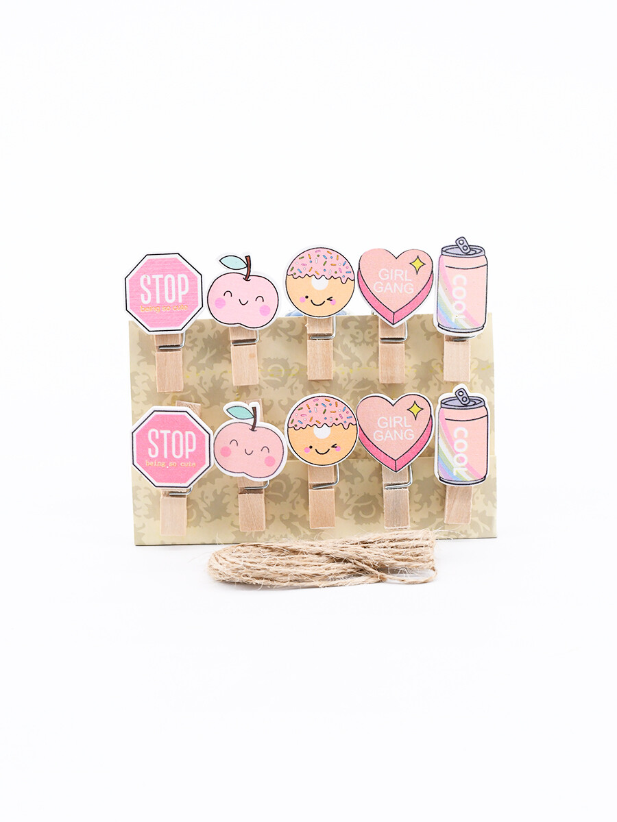 PALILLOS PINKY - MADERA 