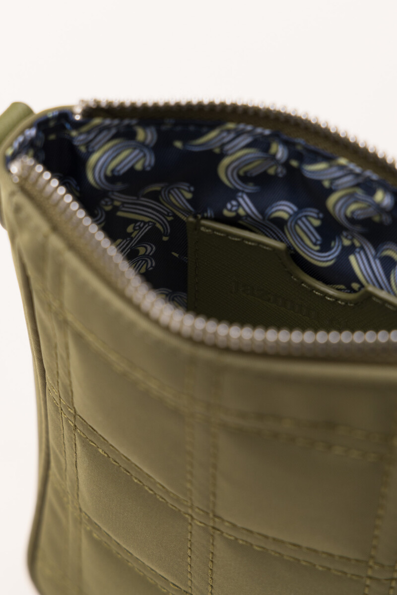 MINI BAG BOSTON GRID Verde Militar