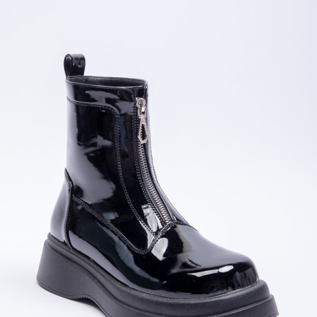 BOTA MORTIMER Charol Negro