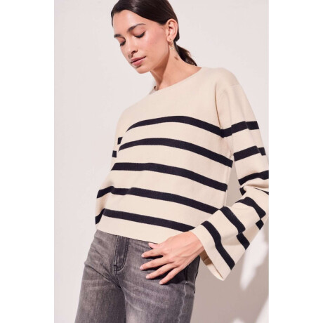 Sweater Rayado Negro
