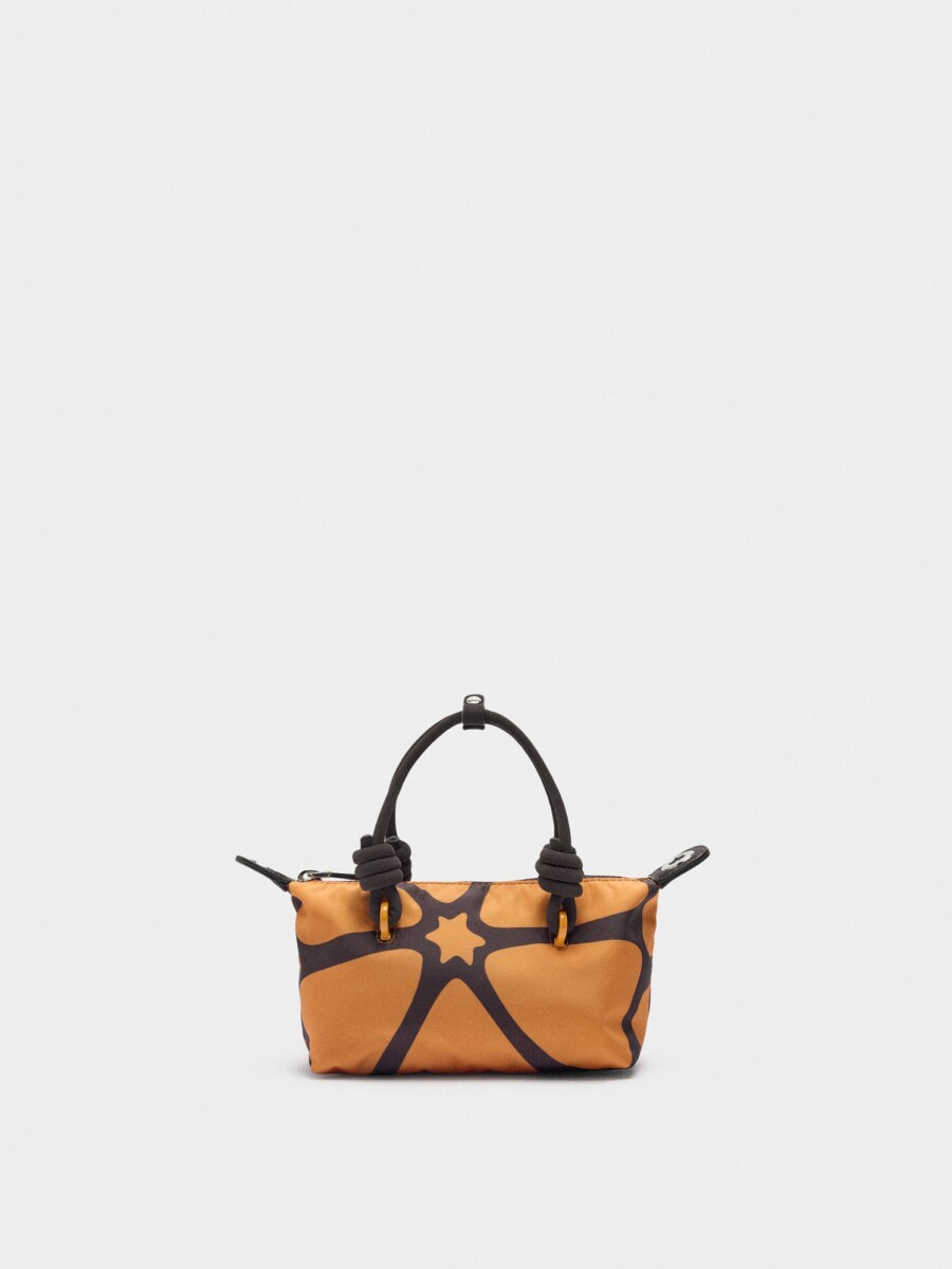 Bolso Tote De Textura Suave Xs negro