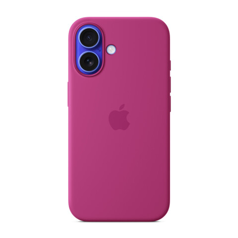 Funda De Silicona Apple Con Magsafe Para Iphone 16 CASE IPHONE 16 SILICONE CASE MAG FUCCIA