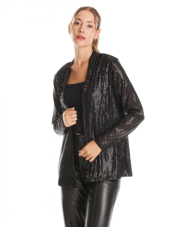 Chaqueta Lentejuelas NEGRO