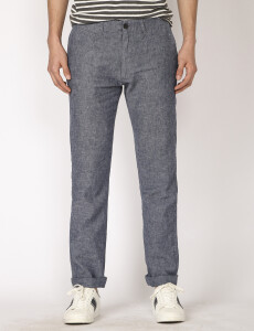 080707 PANTALÓN LINO HARRY Azul