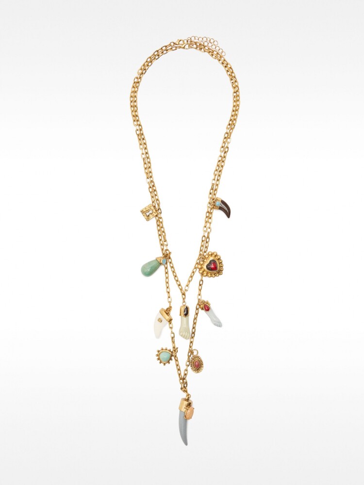 Set De Collares Con Colgantes De Piedras multicolor