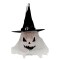 Gorro de Bruja Colgante Blanco