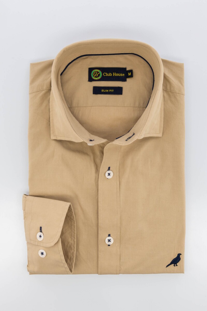 Camisa Short collar - Kaki 