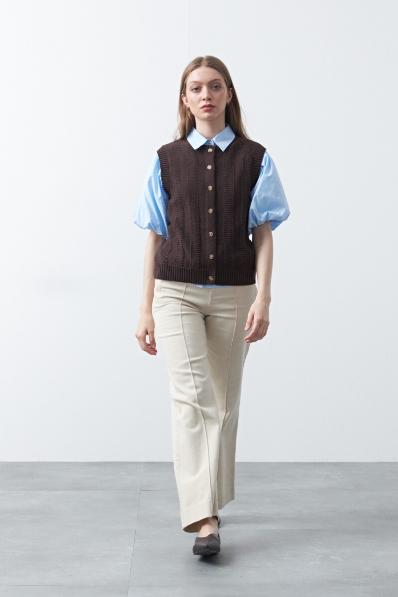 CHALECO MELT Chocolate