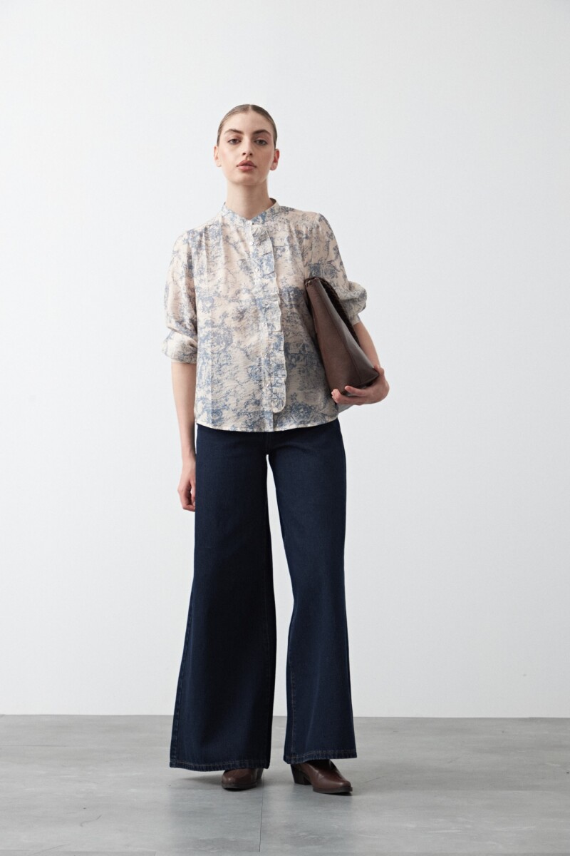 CAMISA LIU Azul Claro