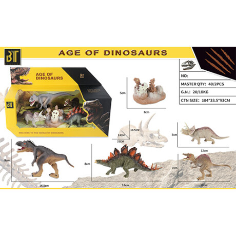 Dinosaurios de Goma con Accesorios Edad + 3 001