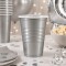 Vaso 350ml Diferentes colores x50un Plateado