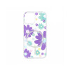 Protector para iPhone 13/14 diseño de flores color violeta Protector Para Iphone 13/14 Diseño De Flores Color Violeta