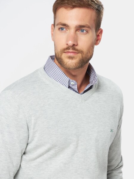 BUZO LEGACY 6564 ESC.V LISO GRIS