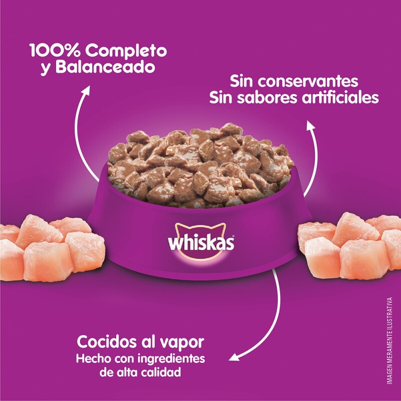 WHISKAS EN SALSA DE PAVO ALIMENTO HUMEDO 85 GR