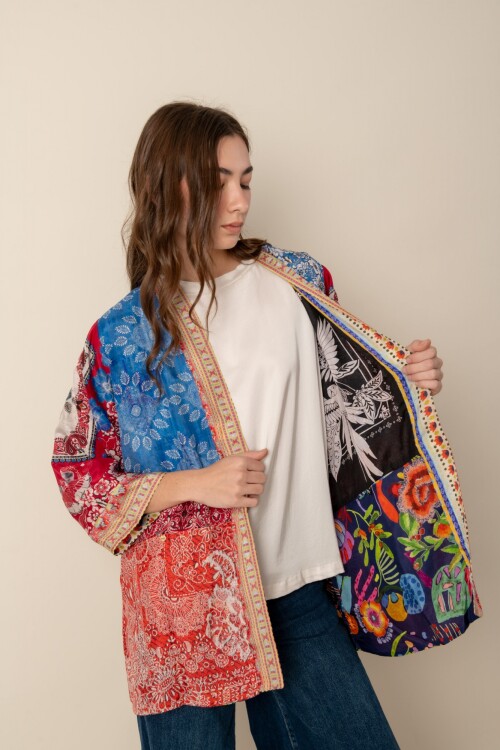 Kimono reversible en seda Johnny Was Kimono reversible en seda Johnny Was