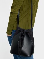 Bolso Bombonera De Piel M negro