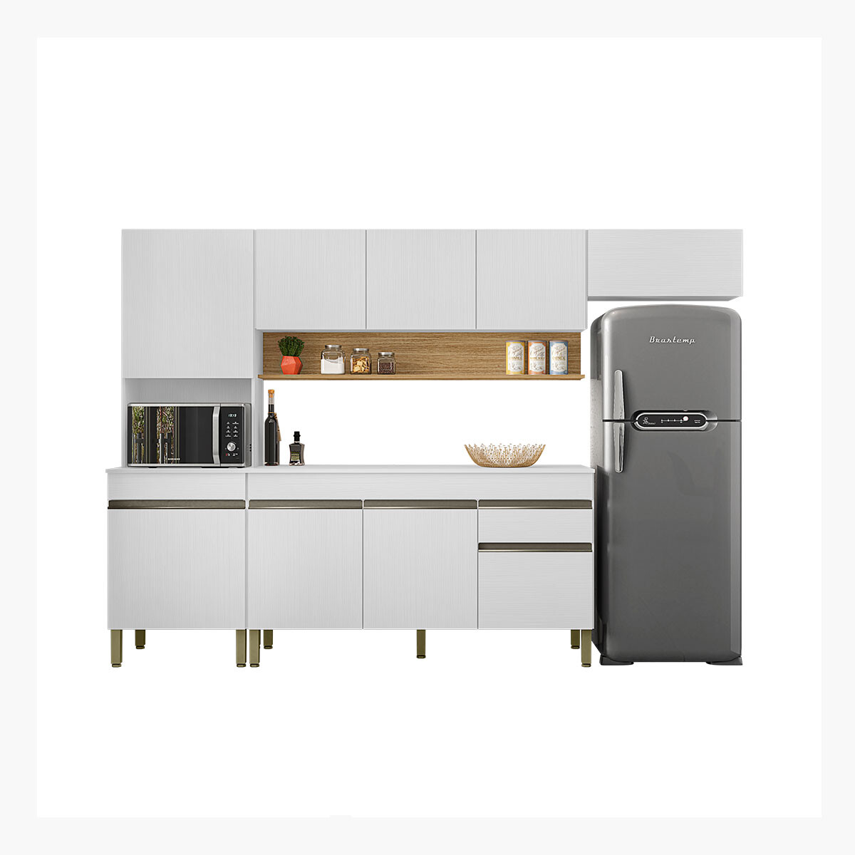 Modulos De Cocina Incluye 4 Modulos Y Mesada 