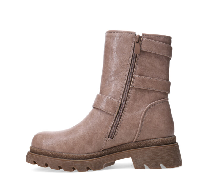 Bota GORGY con hebillas Beige