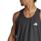 Musculosa de Hombre Adidas Own the Run Negro - Blanco