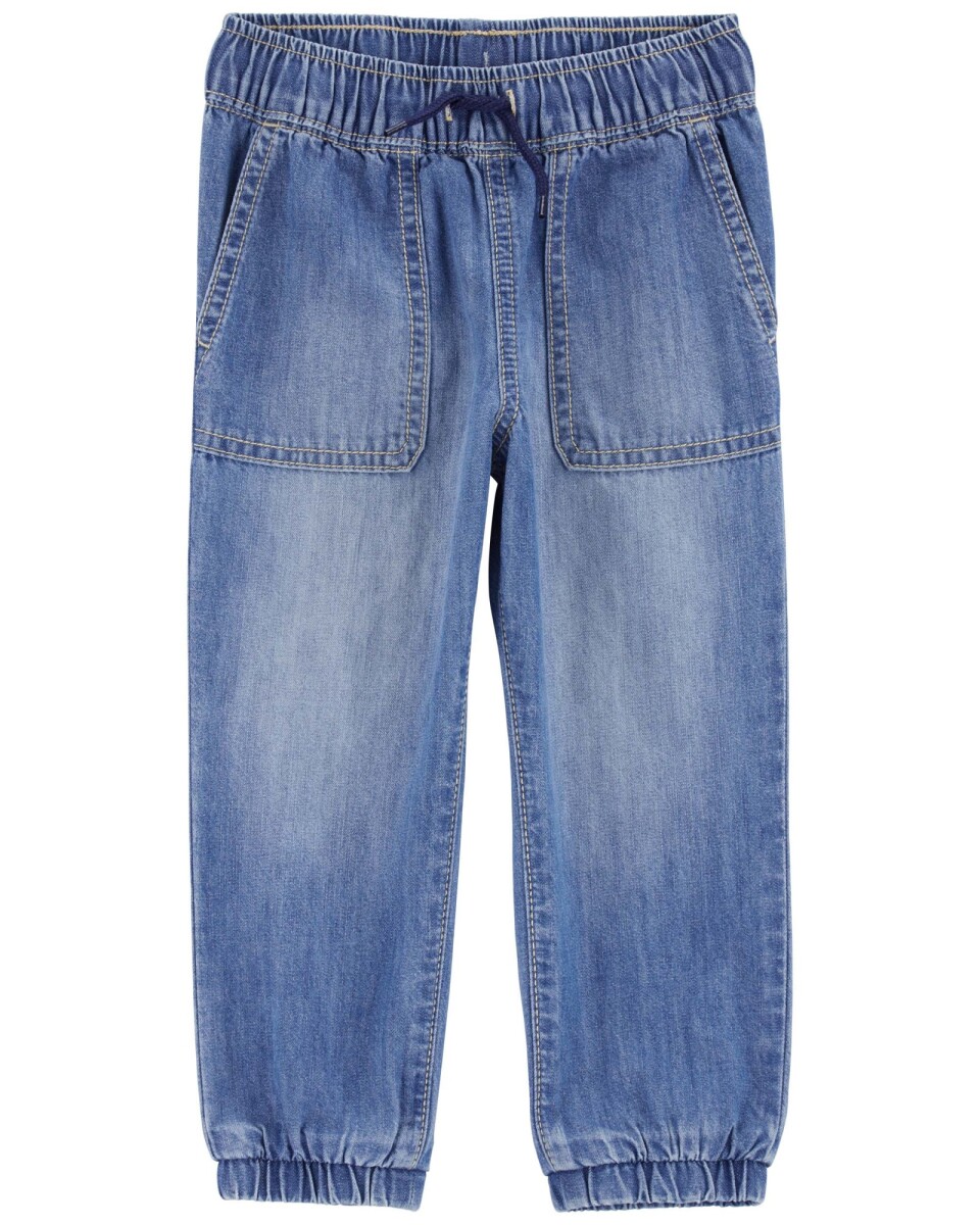 Pantalón jean con cordón. Talles 2-5T 