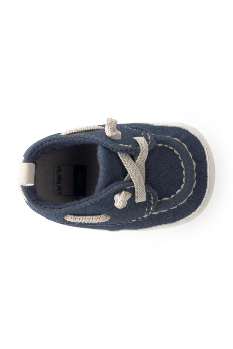 Zapatito náutico, azul marino Sin color