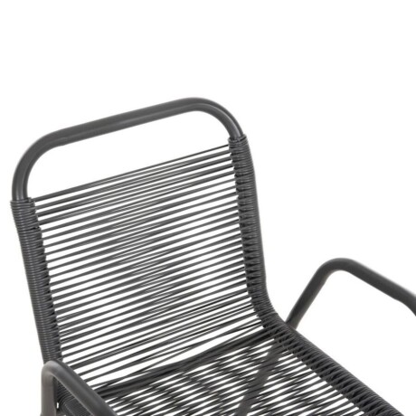 Silla De Jardín Simil Ratan Negra 4644 Silla De Jardín Simil Ratan Negra 4644