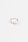Anillo acero curve dorado