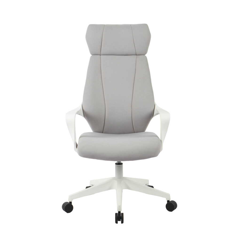 SILLA DE OFICINA TELA-Y-POLIPROPILENO GRIS ARSENE