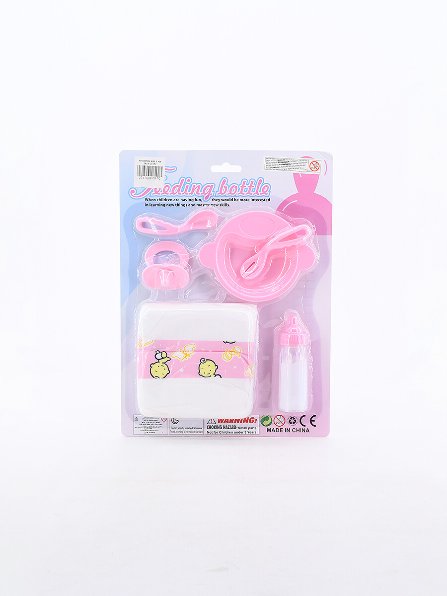 ACCESORIOS BEBE X 7 UNIDADES - ROSADO 