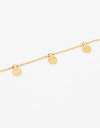 Pulseras Flexibles Metal Pulsera De Acero Con Dijes - Dorado