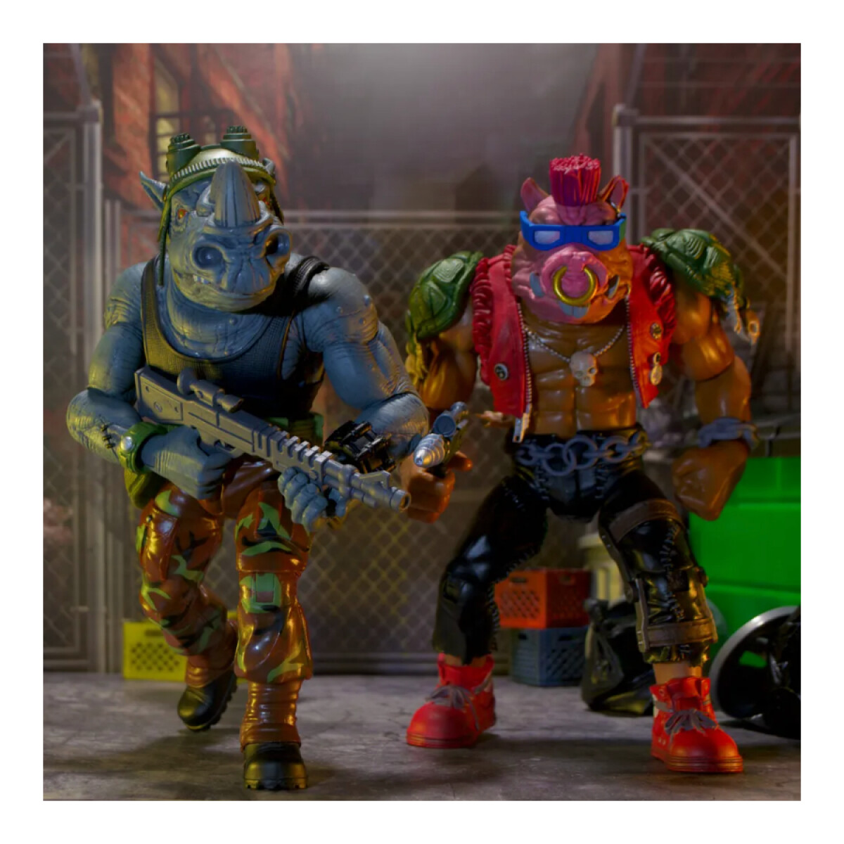 ROCKSTEADY FIGURINE LES TORTUES NINJA TMNT RE-ACTION SUPER7 10 CM 840049802285 Kingdom Figurine.fr 2
