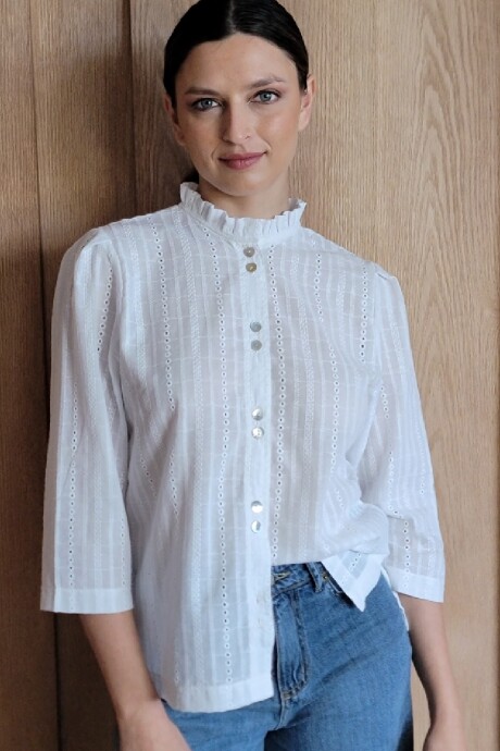 Camisa Carlotta 2.0 Broderie Blanco