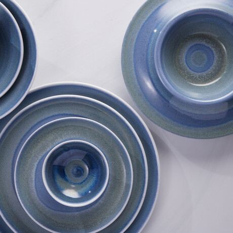 Plato Hondo Gotas 24 cm Blanco Porcelana Corona Plato Hondo Gotas 24 cm Blanco Porcelana Corona