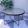 YBL60 Mesa Redonda Vidrio Big 60x60x44cm - Negra