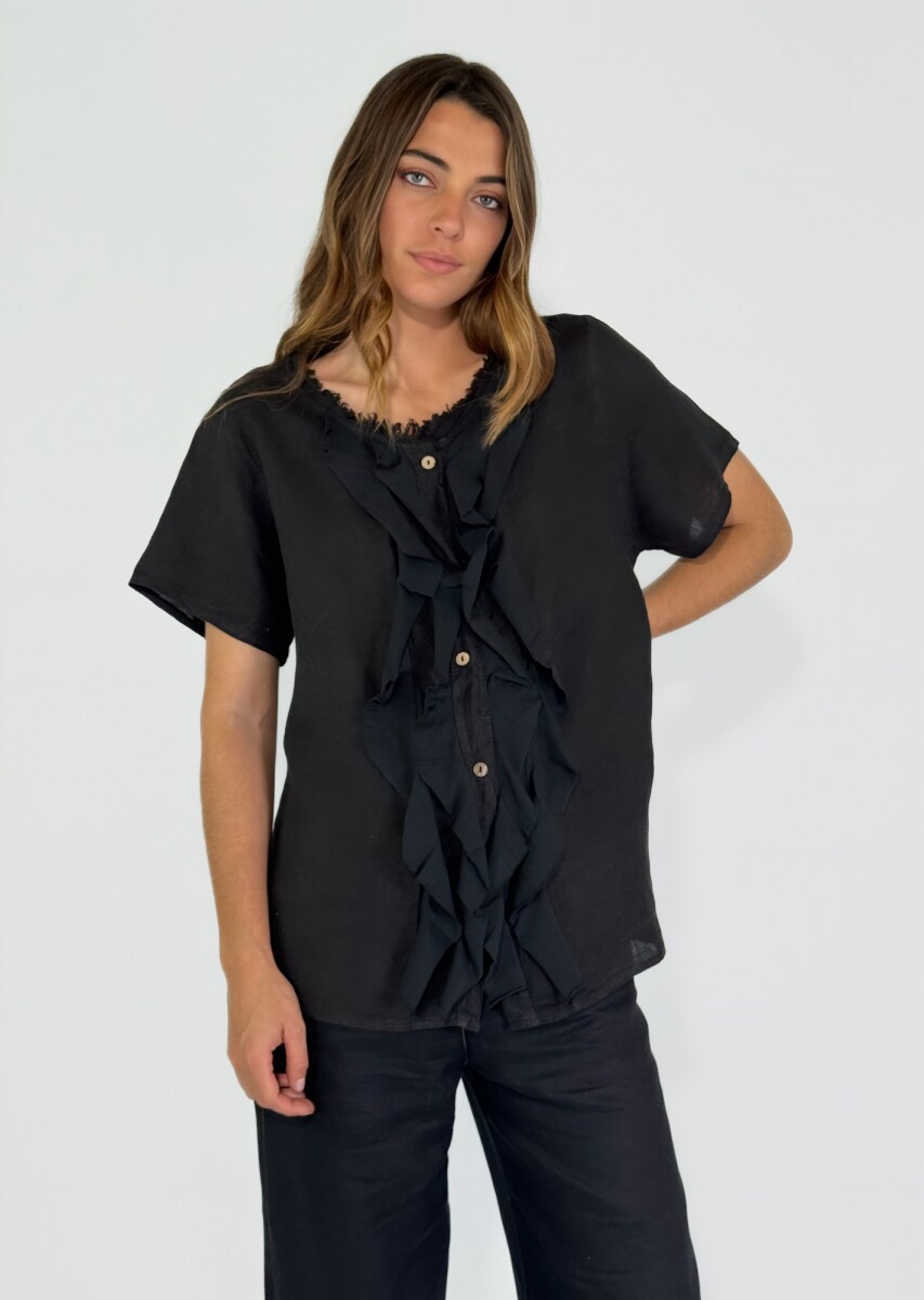 CAMISA TROPEA - NEGRO 
