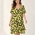 VESTIDO LUAN ESTAMPADO AMARILLO-AZUL
