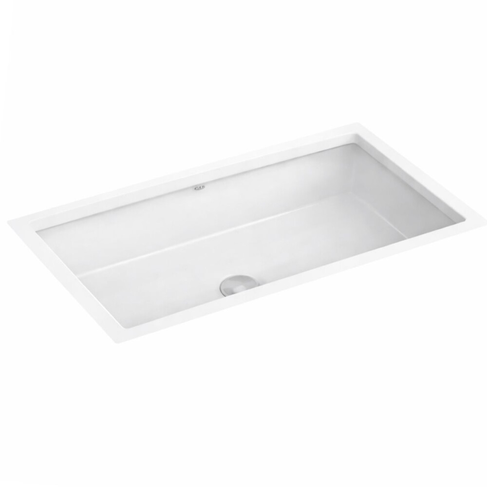 Bacha de embutir rectangular 59 x 30 cm blanca Deca Bacha De Embutir Rectangular 59 X 30 Cm Blanca Deca