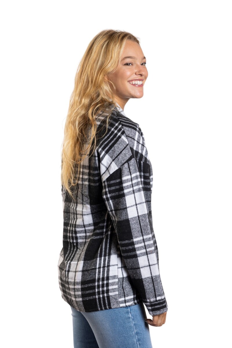 CHERRY FLANNEL SHIRT - BLACK 