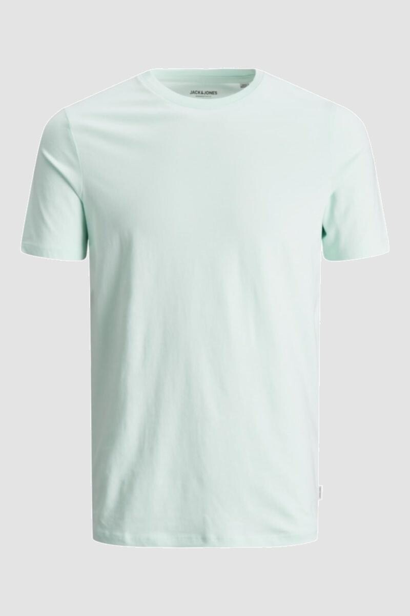Camiseta básica de algodón orgánico Bleached Aqua