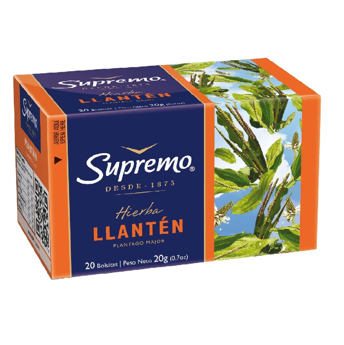 Té Llantén Supremo 20 Unidades 